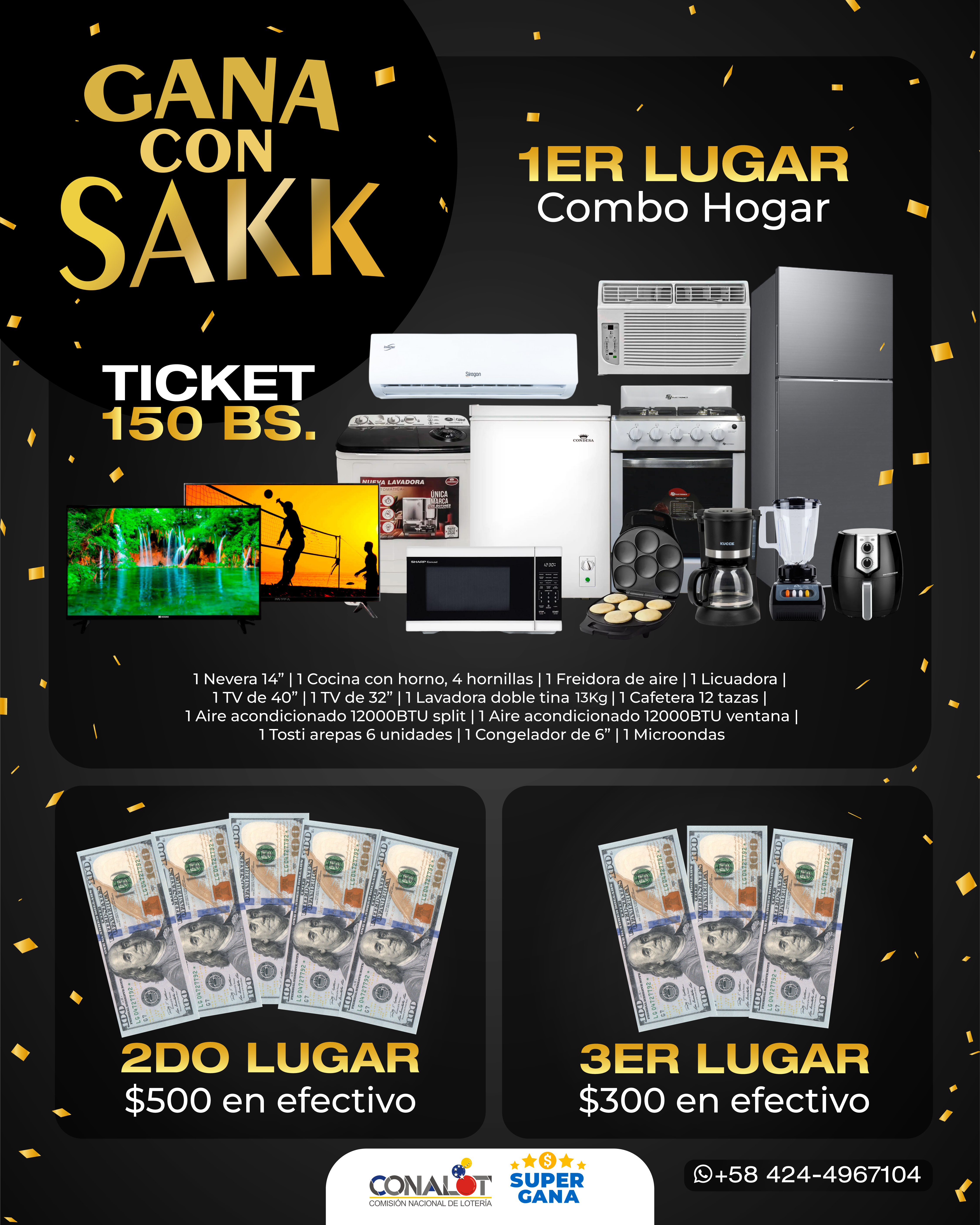 Combo Hogar Gana con Sakk